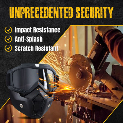 🔥Special Mask For Welding And Cutting（Anti-Glare, Anti-Ultraviolet Radiation, Anti-Dust）