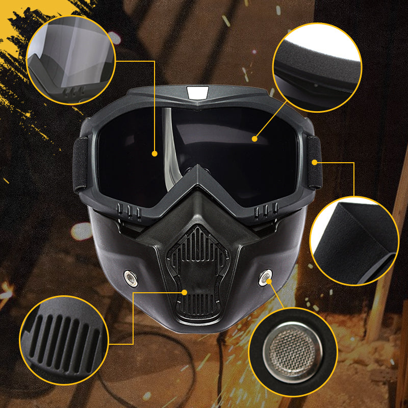 🔥Special Mask For Welding And Cutting（Anti-Glare, Anti-Ultraviolet Radiation, Anti-Dust）