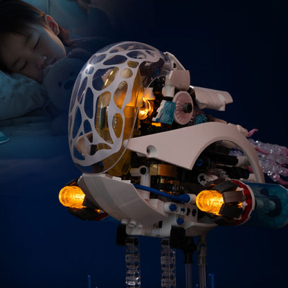 🦑🔧Mechanical Nautilus Assembled Building Block Ornament Toy🎁 50% OFF on the Second Item! Creative Building, Educational Toy, New Home Decor Choice!
