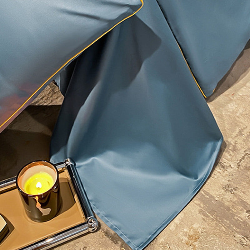 🎁Get Ready For Summer - Washable、cooling❄️4-piece bed ice-silk linen🛏️