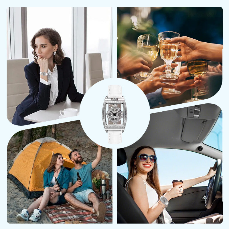Rhinestone Accent Women's Fashion Watch