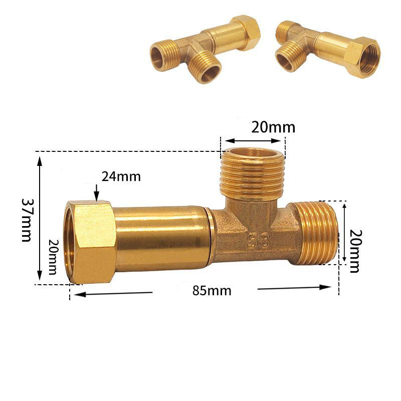 360° Swivel Telescoping Brass Extension Fitting