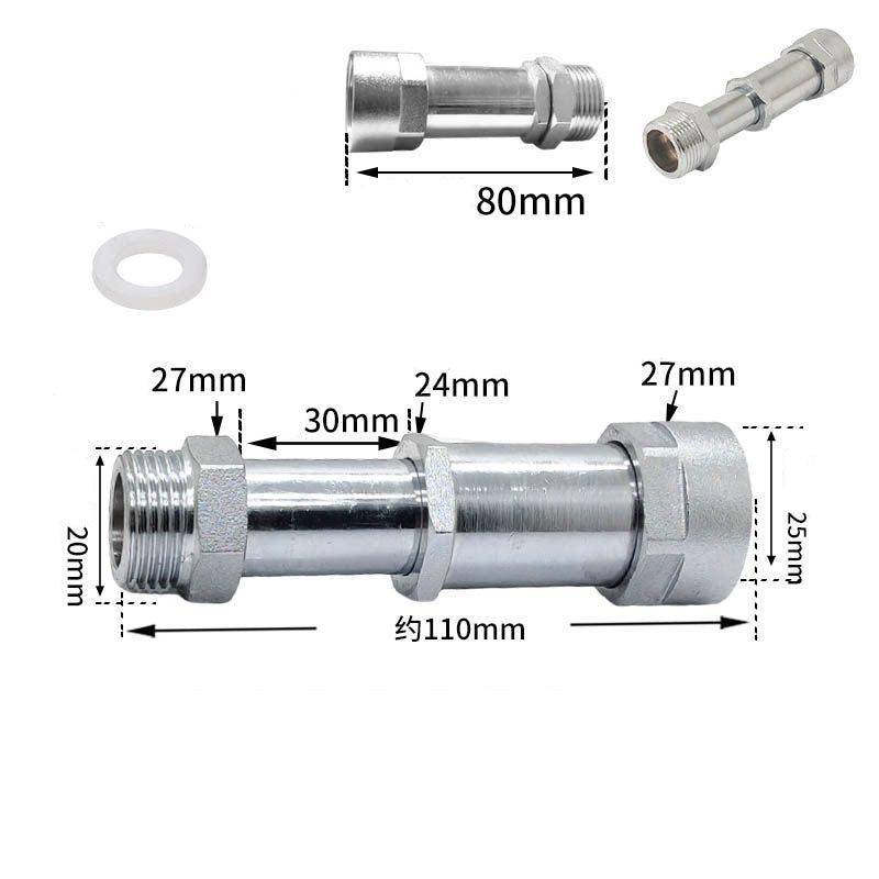 360° Swivel Telescoping Brass Extension Fitting