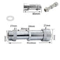 360° Swivel Telescoping Brass Extension Fitting