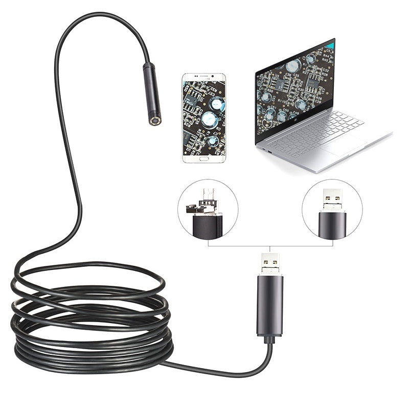 ⏰Now only 50% Off!🔥3 In 1 Waterproof USB Endoscope Camera with LED