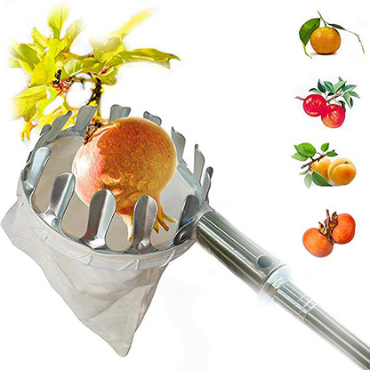 Fruit Picker Head Basket – Durable Design, Easy Attach & Perfect for Reaching High Branches Without a Ladder 🌳