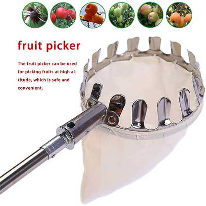 Fruit Picker Head Basket – Durable Design, Easy Attach & Perfect for Reaching High Branches Without a Ladder 🌳