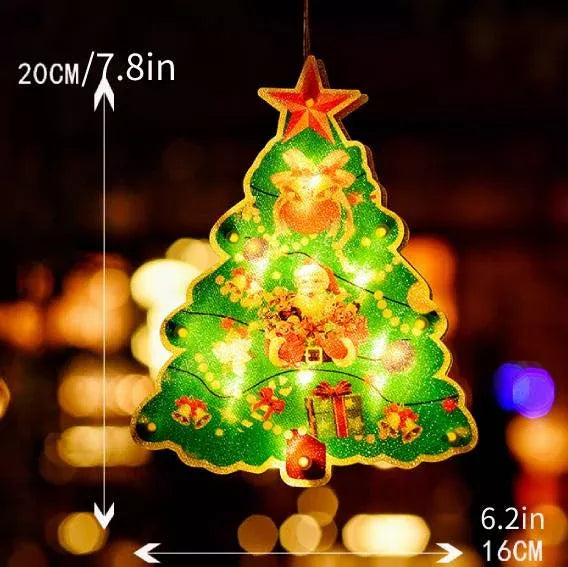 ⛄Christmas pre-sale🎄2023 Christmas Window Hanging Lights💡