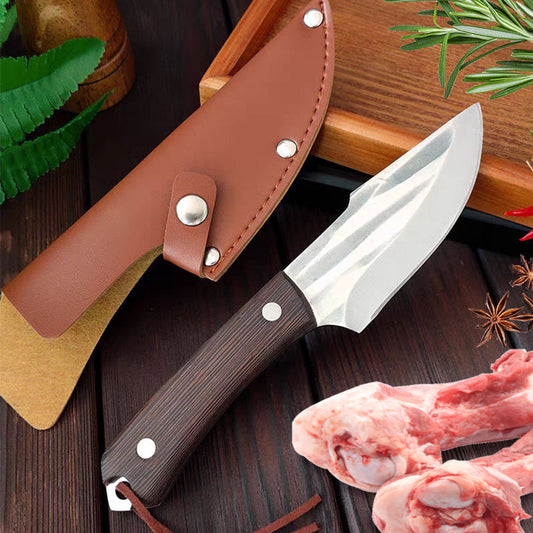 Meat Cleaver Knife (with leather cover)
