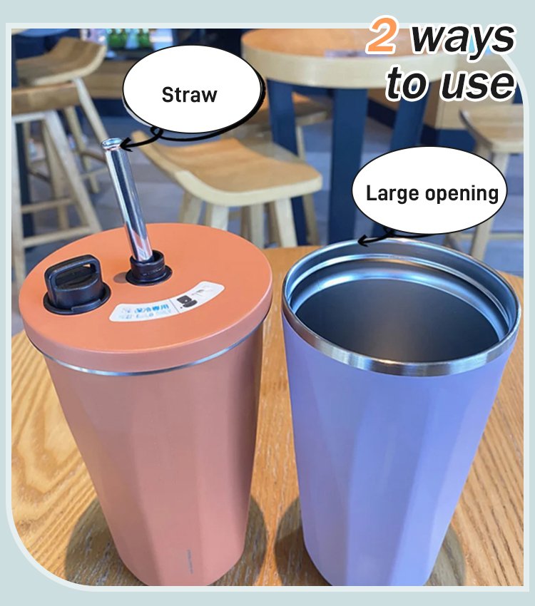 Stretchy Straw Ice Mug