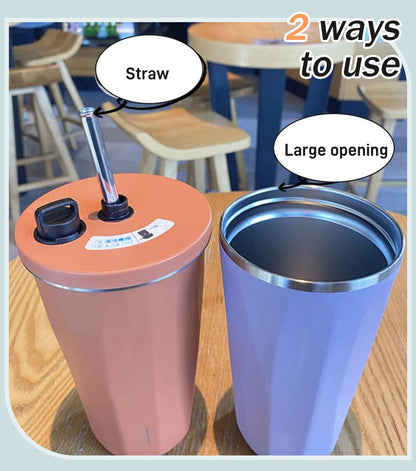 Stretchy Straw Ice Mug