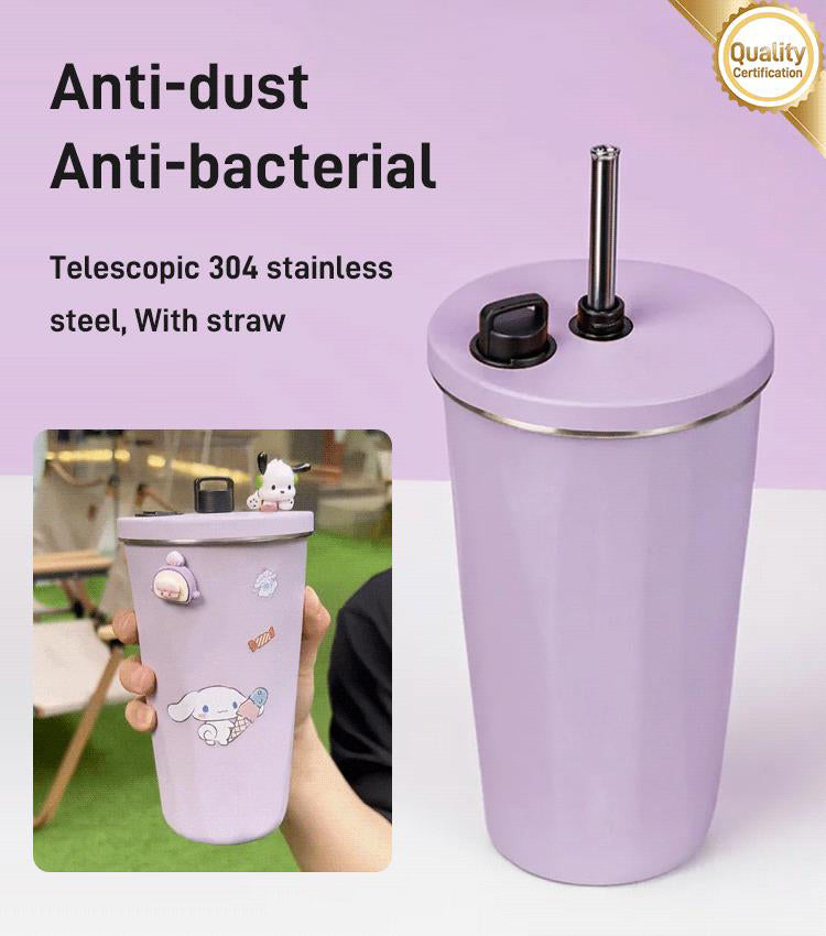 Stretchy Straw Ice Mug