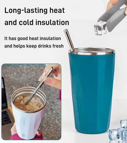 Stretchy Straw Ice Mug