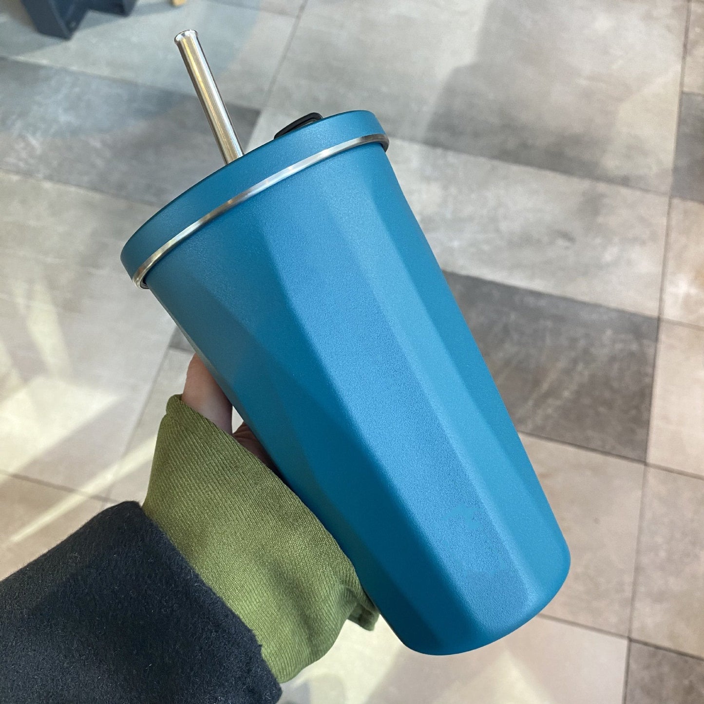 Stretchy Straw Ice Mug