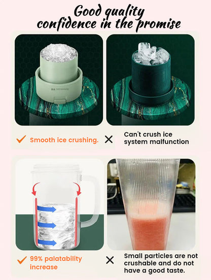 6-Blade Spinning Glass (With A Straw)