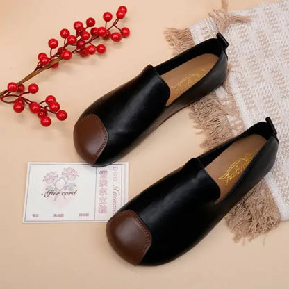 2023 New Retro Ladies Shoes With Soft Sole Flat Shoes With Soft Surface