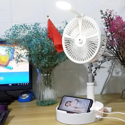 Multi-function Wireless Rechargeable Spray Fan