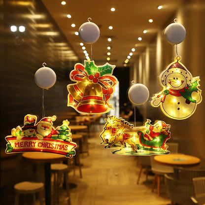 ⛄Christmas pre-sale🎄2023 Christmas Window Hanging Lights💡