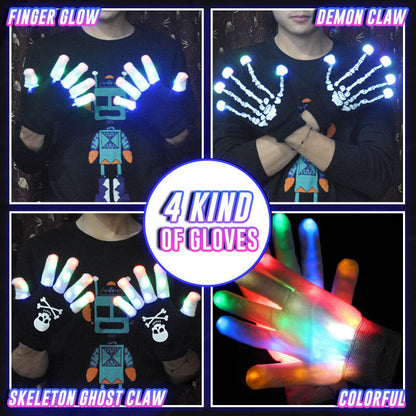 Finger flash gloves