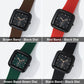Silicone Band Square Dial Watch