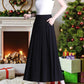 [Gift for Women] Fall High-waist Draping Casual Pleated Skirt