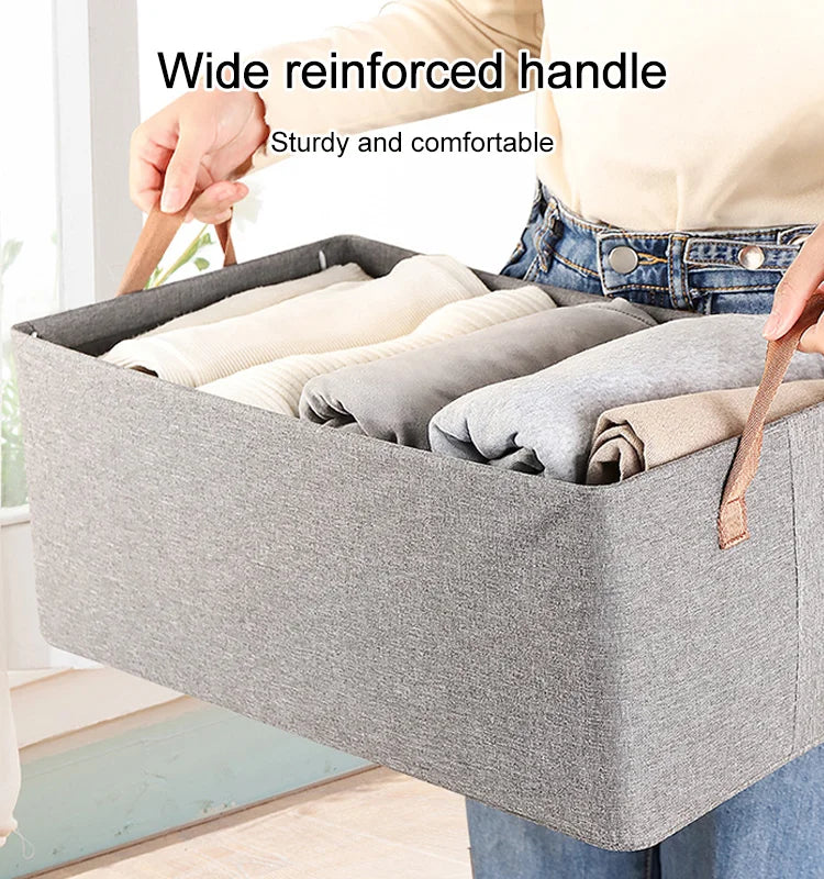 Foldable Closet Storage Box [Electroplated Thickened Steel Frame