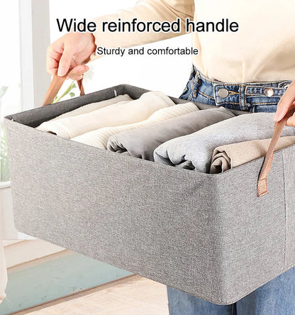 Foldable Closet Storage Box [Electroplated Thickened Steel Frame