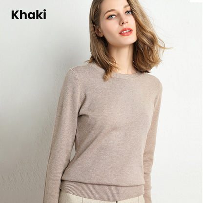 [Best Gift For Her] Faux Cashmere Crew Neck Sweater