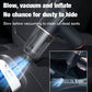 Blow, Vacuum and Inflate all-in-one Cordless Vacuum Cleaner for Home and Car