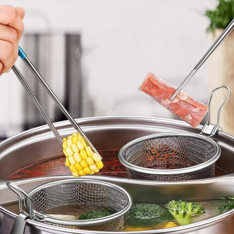 Stainless Steel Hot Pot Food Mesh Colander