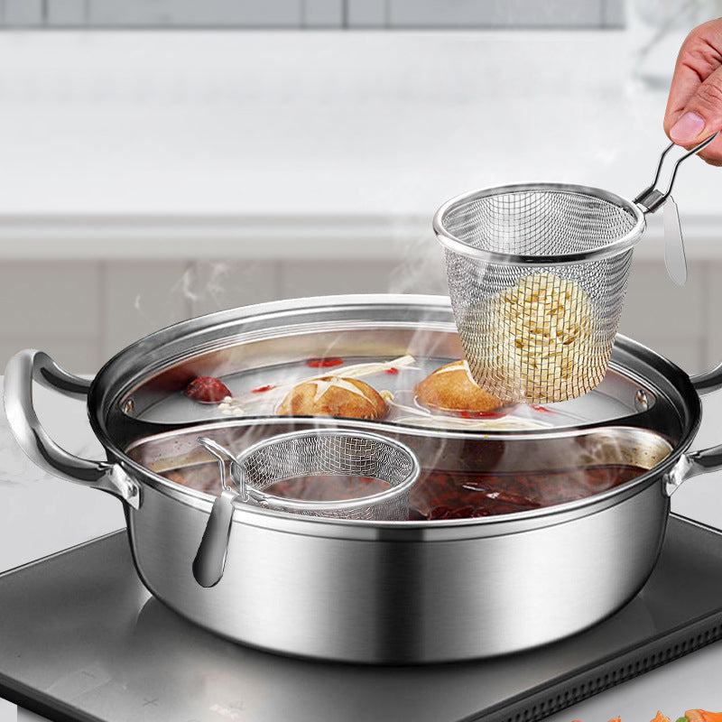 Stainless Steel Hot Pot Food Mesh Colander