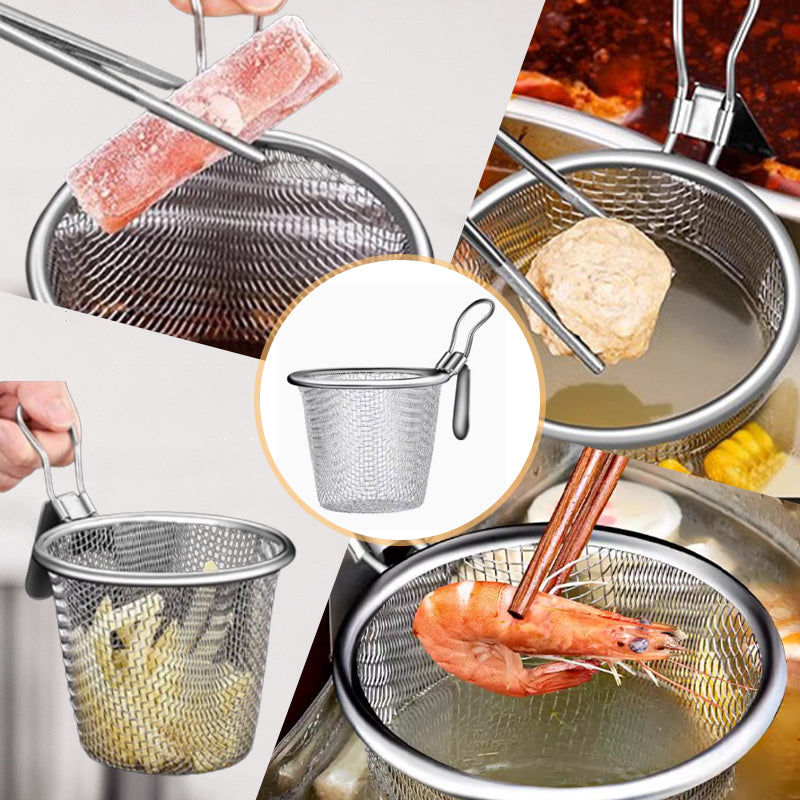 Stainless Steel Hot Pot Food Mesh Colander