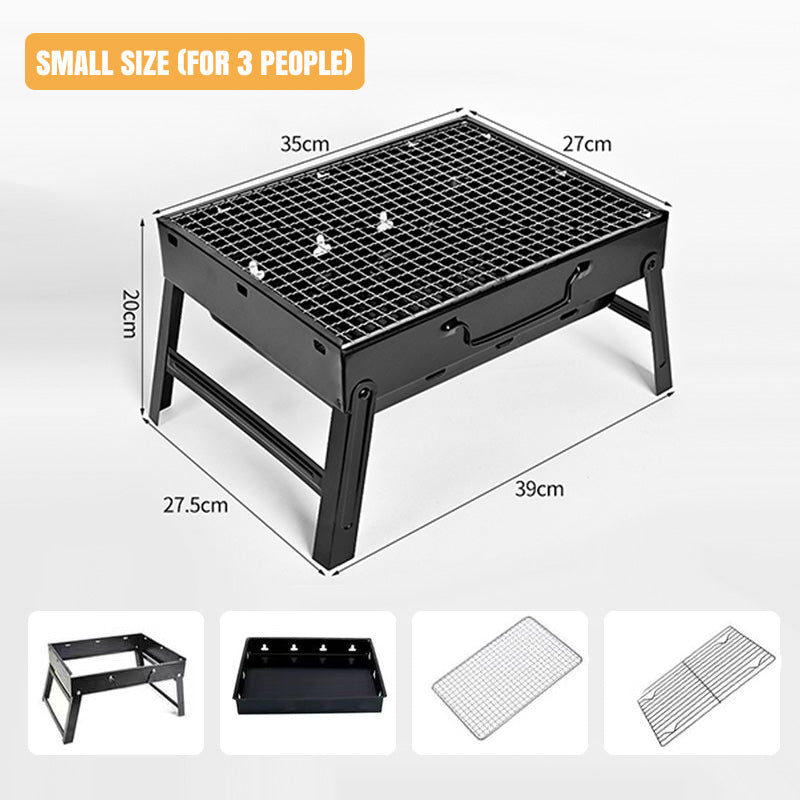 Drawer Type Foldable Portable BBQ Grill with Stand