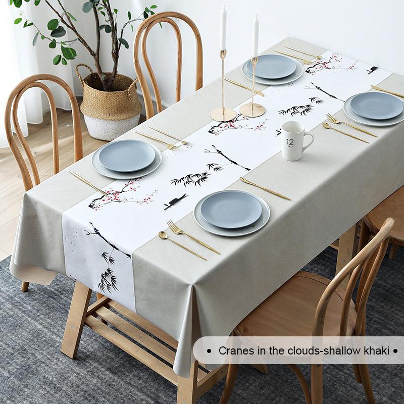Multi-functional waterproof, oil-proof, heat-resistant, and wash-free tablecloth