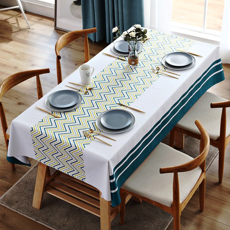 Multi-functional waterproof, oil-proof, heat-resistant, and wash-free tablecloth