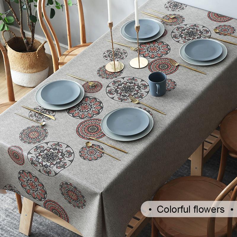 Multi-functional waterproof, oil-proof, heat-resistant, and wash-free tablecloth