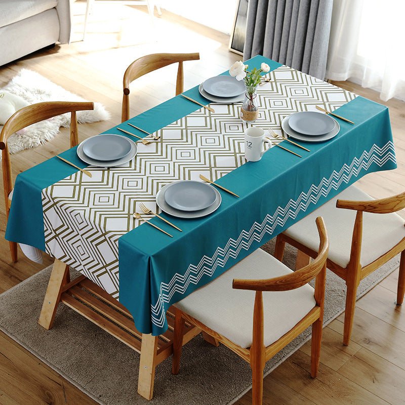 Multi-functional waterproof, oil-proof, heat-resistant, and wash-free tablecloth