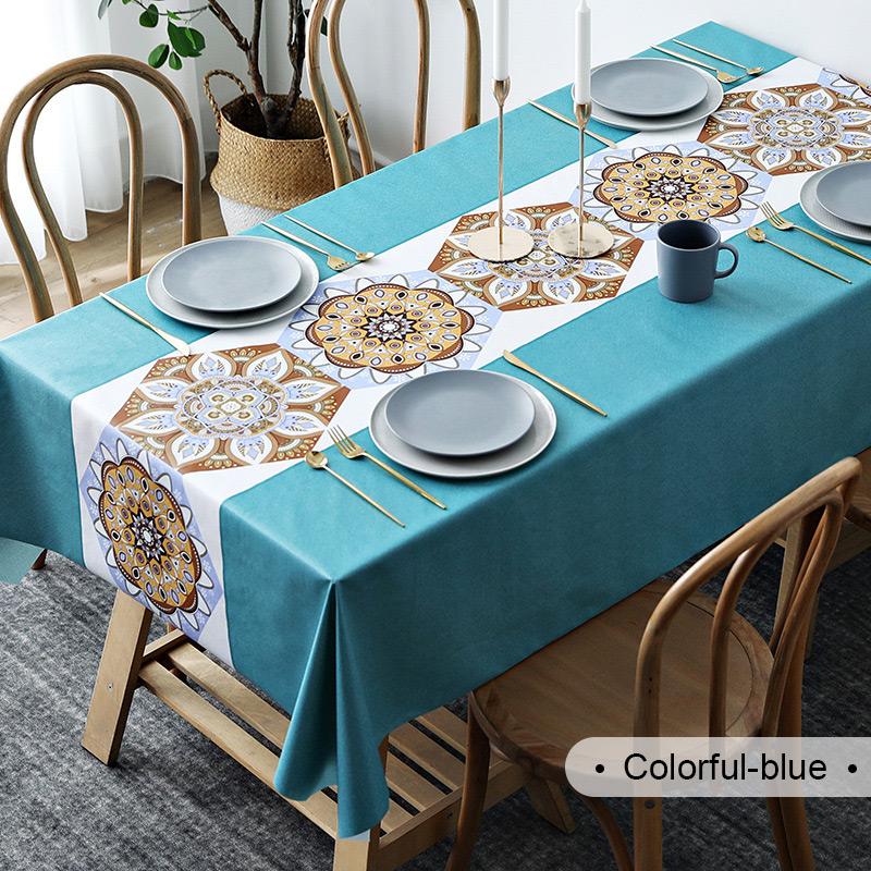 Multi-functional waterproof, oil-proof, heat-resistant, and wash-free tablecloth