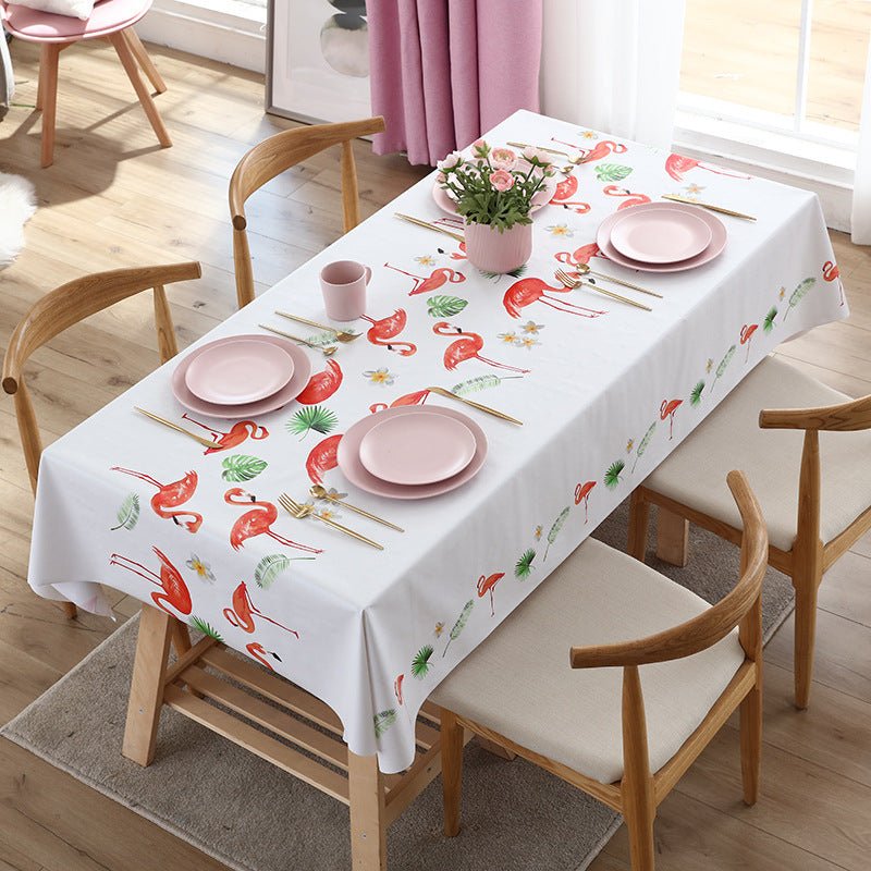 Multi-functional waterproof, oil-proof, heat-resistant, and wash-free tablecloth