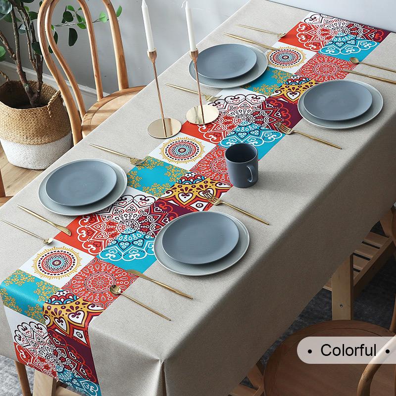 Multi-functional waterproof, oil-proof, heat-resistant, and wash-free tablecloth