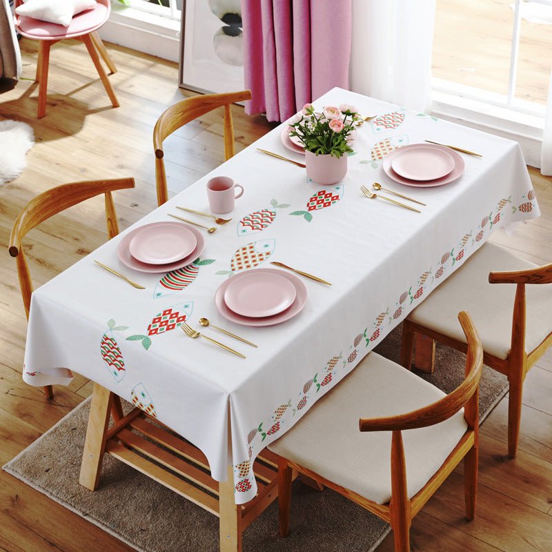 Multi-functional waterproof, oil-proof, heat-resistant, and wash-free tablecloth